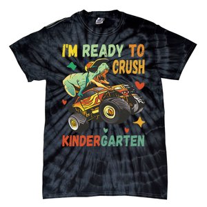 I'm Ready To Crush Kindergarten Dinosaur Back To School Tie-Dye T-Shirt