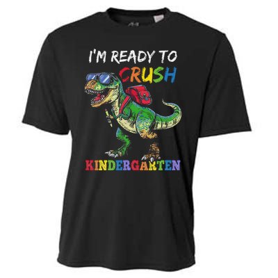 IM Ready To Crush Kindergarten Dinosaur 1st Day Of School Cooling Performance Crew T-Shirt