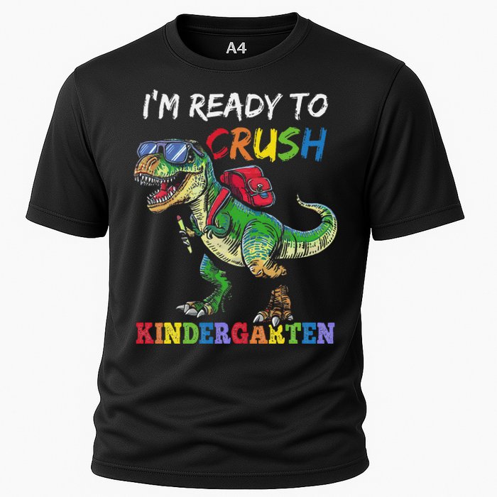 IM Ready To Crush Kindergarten Dinosaur 1st Day Of School Cooling Performance Crew T-Shirt