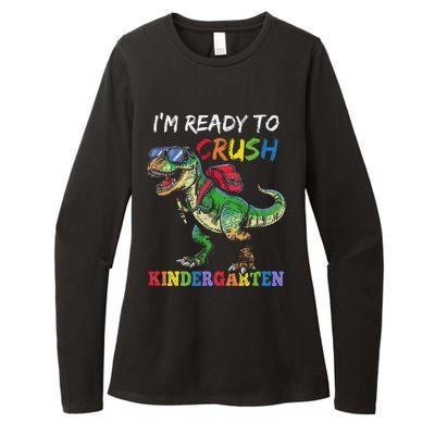 IM Ready To Crush Kindergarten Dinosaur 1st Day Of School Womens CVC Long Sleeve Shirt