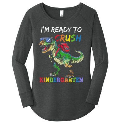 IM Ready To Crush Kindergarten Dinosaur 1st Day Of School Women's Perfect Tri Tunic Long Sleeve Shirt