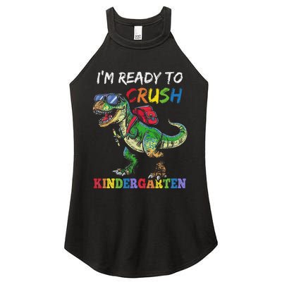 IM Ready To Crush Kindergarten Dinosaur 1st Day Of School Women's Perfect Tri Rocker Tank