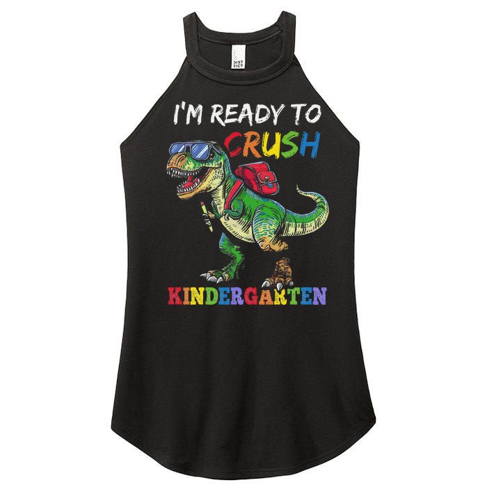 IM Ready To Crush Kindergarten Dinosaur 1st Day Of School Women's Perfect Tri Rocker Tank