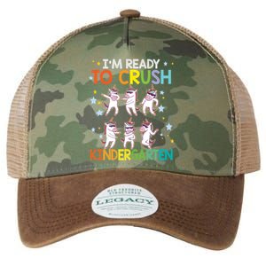 Im Ready To Crush Kindergarten Dabbing Unicorn Meaningful Gift Legacy Tie Dye Trucker Hat