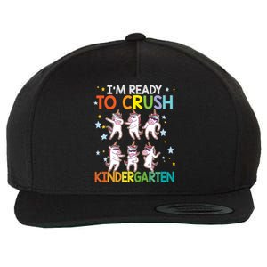 Im Ready To Crush Kindergarten Dabbing Unicorn Meaningful Gift Wool Snapback Cap