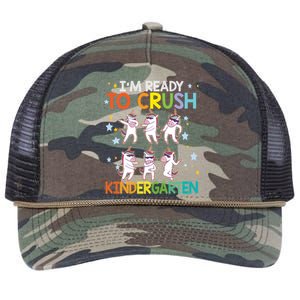 Im Ready To Crush Kindergarten Dabbing Unicorn Meaningful Gift Retro Rope Trucker Hat Cap