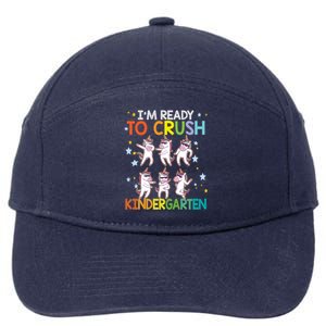 Im Ready To Crush Kindergarten Dabbing Unicorn Meaningful Gift 7-Panel Snapback Hat