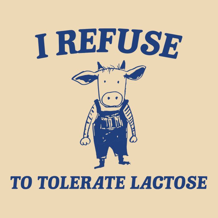 I Refuse To Tolerate Lactose Drawstring Bag
