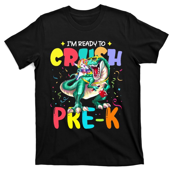 I'm Ready To Crush PreK Unicorn Dinosaur Back To School T-Shirt