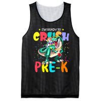 I'm Ready To Crush PreK Unicorn Dinosaur Back To School Mesh Reversible Basketball Jersey Tank