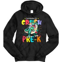 I'm Ready To Crush PreK Unicorn Dinosaur Back To School Tie Dye Hoodie