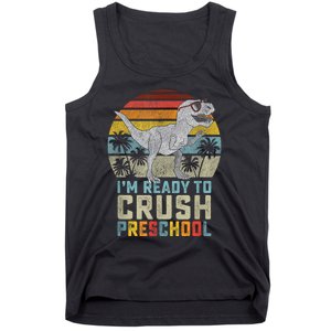 Im Ready To Crush Preschool Dinosaur Back To School Tank Top