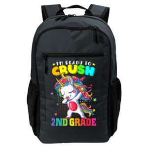 Im Ready To Crush Second Grade Cute Unicorn Back To School Daily Commute Backpack