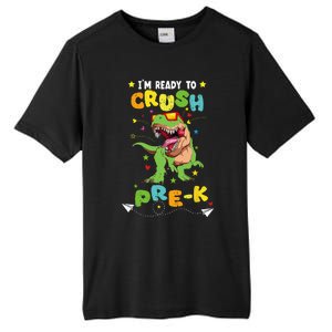 Im Ready To Crush PreK T Rex Dinosaur Back To School Tall Fusion ChromaSoft Performance T-Shirt