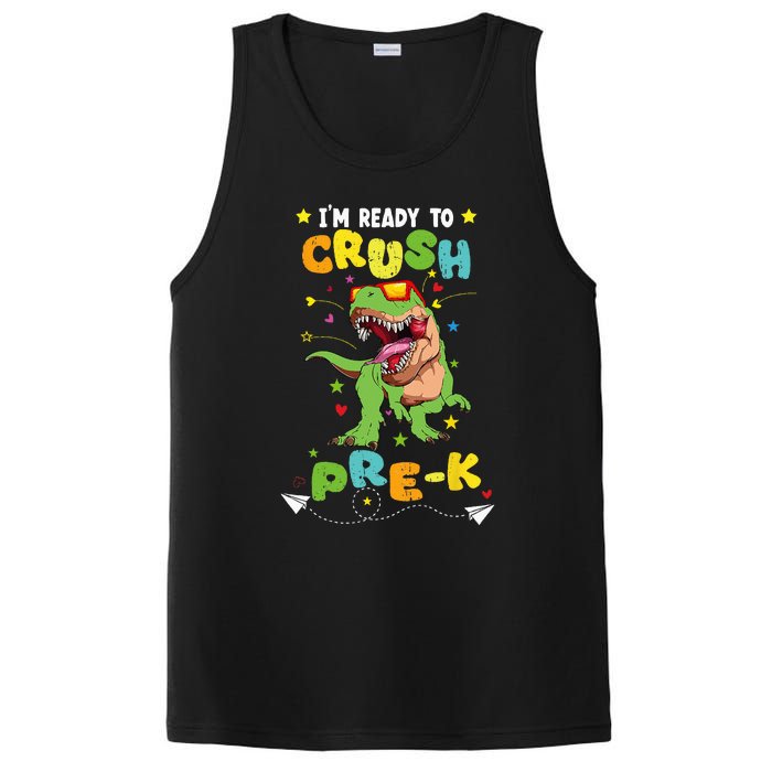 Im Ready To Crush PreK T Rex Dinosaur Back To School PosiCharge Competitor Tank