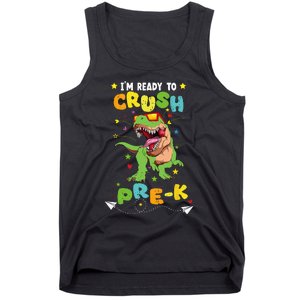 Im Ready To Crush PreK T Rex Dinosaur Back To School Tank Top