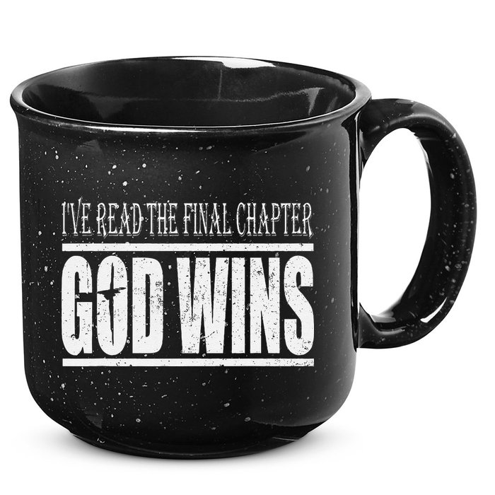 Ive Read The Final Chapter God Wins Christian 15oz Campfire Ceramic Mug