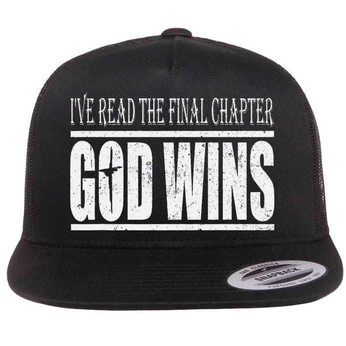 Ive Read The Final Chapter God Wins Christian Flat Bill Trucker Hat