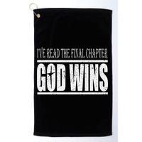 Ive Read The Final Chapter God Wins Christian Golf Towel