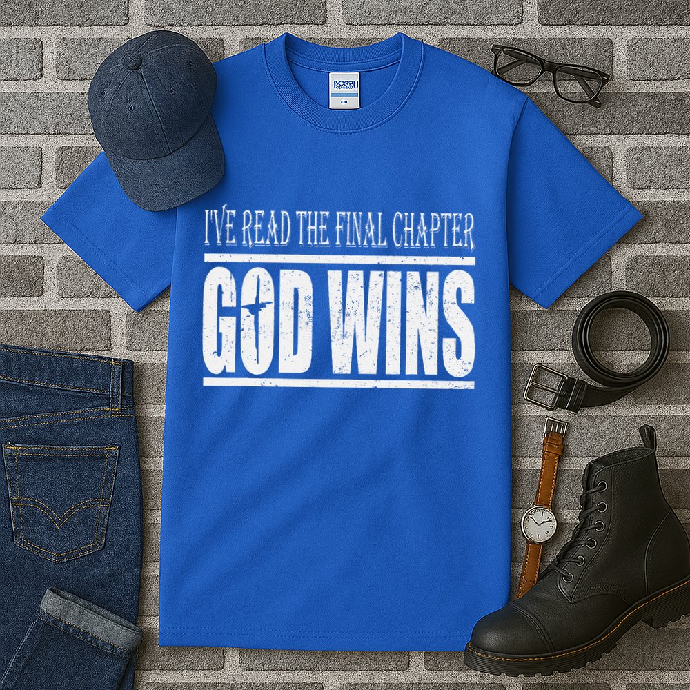 Ive Read The Final Chapter God Wins Christian Tall T-Shirt
