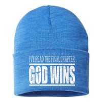 Ive Read The Final Chapter God Wins Christian Sustainable Knit Beanie