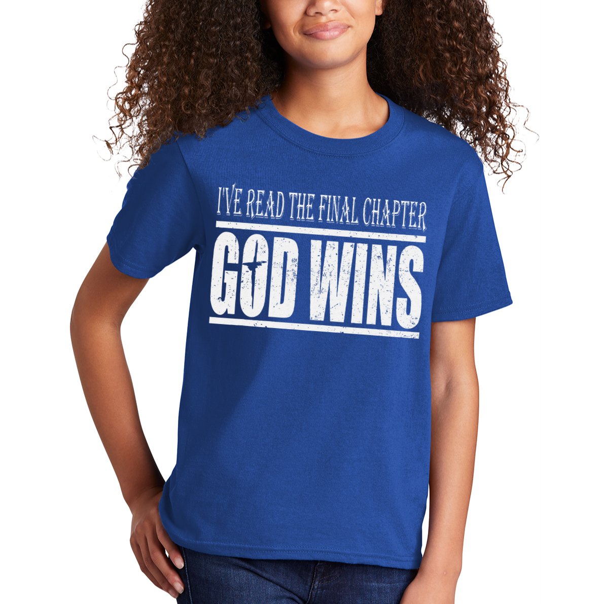 Ive Read The Final Chapter God Wins Christian Kids T-Shirt