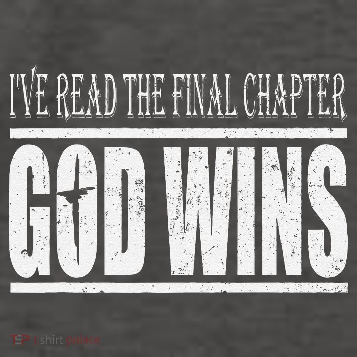 Ive Read The Final Chapter God Wins Christian Vector Backpack