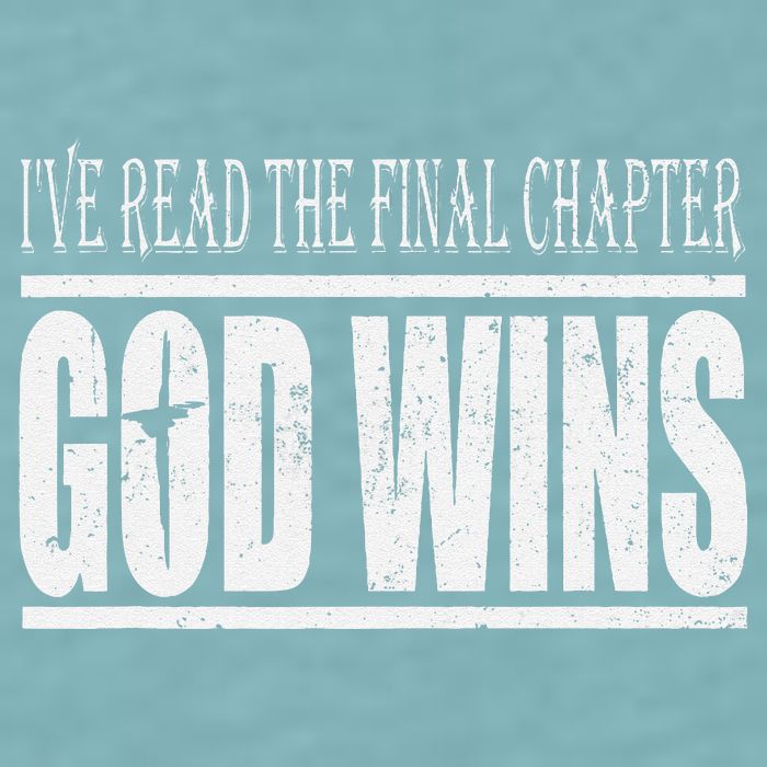 Ive Read The Final Chapter God Wins Christian Sueded Cloud Jersey T-Shirt