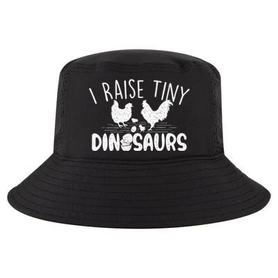 I Raise Tiny Dinosaurs Chicken Lover Farm Animal Cool Comfort Performance Bucket Hat