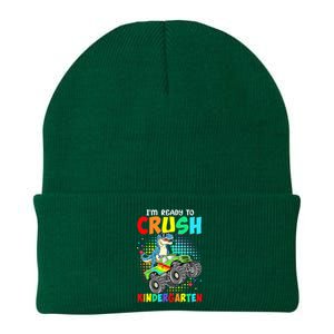 I'm Ready To Crush Kindergarten Dinosaur Back To School Knit Cap Winter Beanie