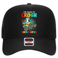 I'm Ready To Crush Kindergarten Dinosaur Back To School High Crown Mesh Back Trucker Hat