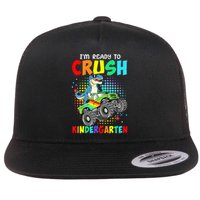 I'm Ready To Crush Kindergarten Dinosaur Back To School Flat Bill Trucker Hat