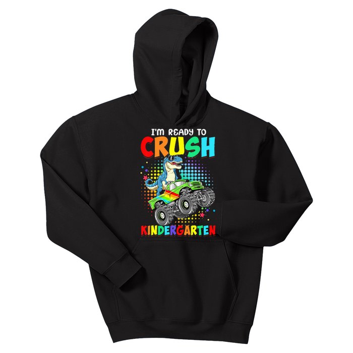 I'm Ready To Crush Kindergarten Dinosaur Back To School Kids Hoodie