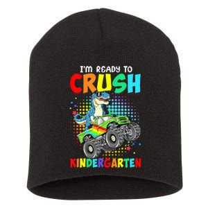 I'm Ready To Crush Kindergarten Dinosaur Back To School Short Acrylic Beanie