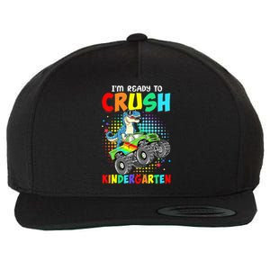 I'm Ready To Crush Kindergarten Dinosaur Back To School Wool Snapback Cap