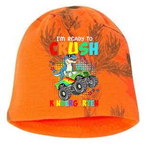 I'm Ready To Crush Kindergarten Dinosaur Back To School Kati - Camo Knit Beanie