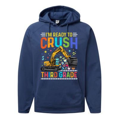 Im Ready To Crush Third Grade Team 3Rd Grade Teacher Gift Performance Fleece Hoodie