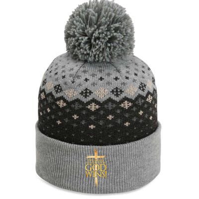 IVe Read The Final Chapter God Wins Christian Faith Cross The Baniff Cuffed Pom Beanie