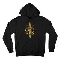 IVe Read The Final Chapter God Wins Christian Faith Cross Hoodie