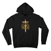 IVe Read The Final Chapter God Wins Christian Faith Cross Tall Hoodie