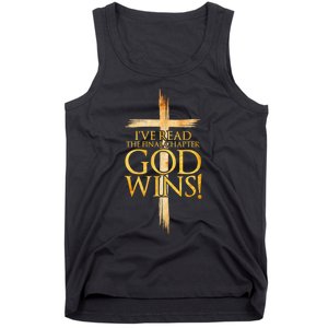 IVe Read The Final Chapter God Wins Christian Faith Cross Tank Top