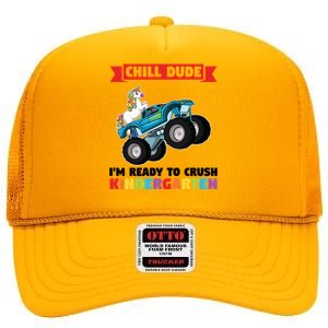 Im Ready To Crush Kindergarten Kindergarten Graduation Gift High Crown Mesh Back Trucker Hat