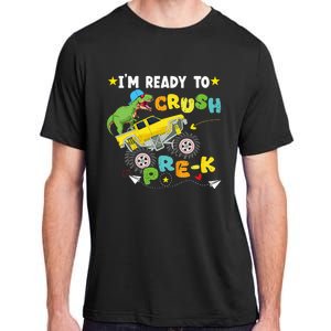 Im Ready To Crush PreK T Rex Dinosaur Truck Back To School Adult ChromaSoft Performance T-Shirt