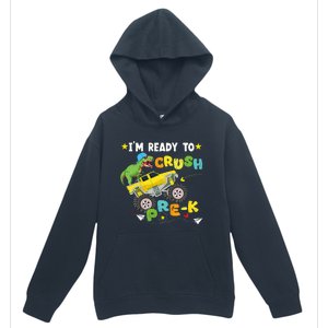 Im Ready To Crush PreK T Rex Dinosaur Truck Back To School Urban Pullover Hoodie