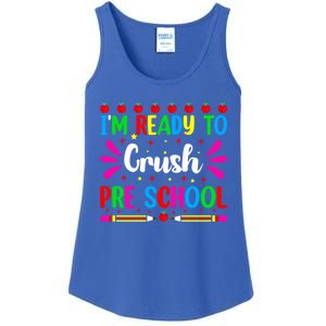 Im Ready To Crush Preschool Teacher Students Back To School Gift Ladies Essential Tank