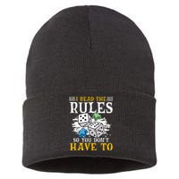 I Read The Rules Board Gaming Tabletop Board Game Meeple Sustainable Knit Beanie