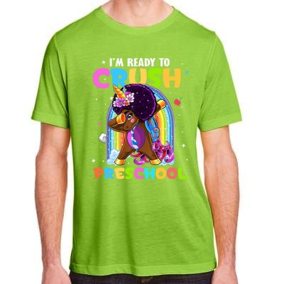 Im Ready To Crush Preschool Rainbow Unicorn Back To School Cute Gift Adult ChromaSoft Performance T-Shirt