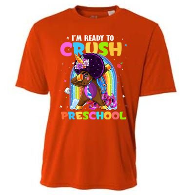 Im Ready To Crush Preschool Rainbow Unicorn Back To School Cute Gift Cooling Performance Crew T-Shirt