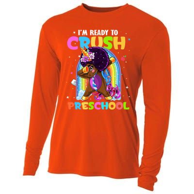 Im Ready To Crush Preschool Rainbow Unicorn Back To School Cute Gift Cooling Performance Long Sleeve Crew