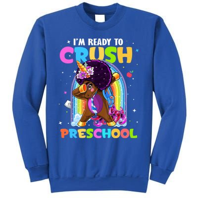 Im Ready To Crush Preschool Rainbow Unicorn Back To School Cute Gift Sweatshirt